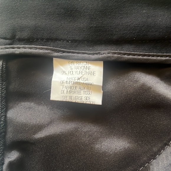 Theory pencil work skirt cotton pockets black size 0 - Picture 4 of 5